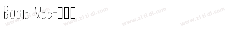 Bogle Web字体转换
